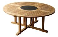Enlarge Round 180 Table With Lazy Susan
